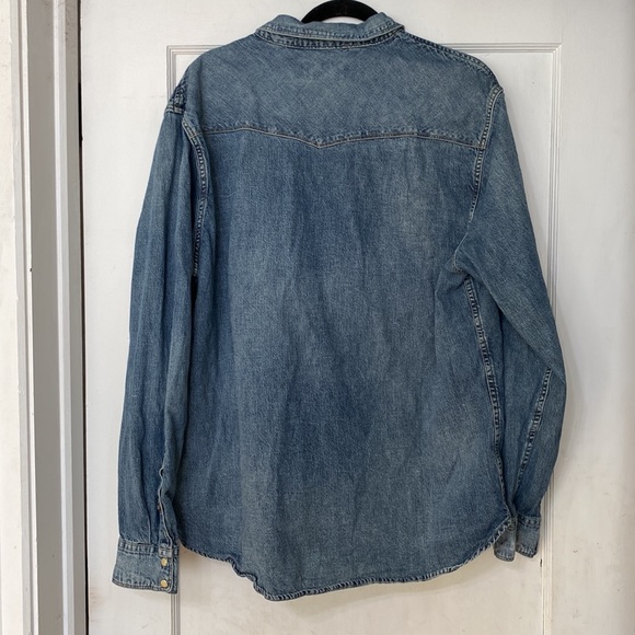 EUC LUCKY BRAND UNISEX DENIM SHIRT - Picture 5 of 9
